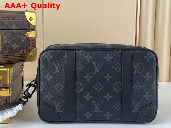 Louis Vuitton Pochette Kasai Monogram Eclipse Canvas M82076 Replica