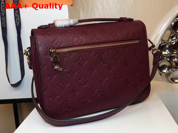 Louis Vuitton Pochette Metis Bordeaux Monogram Empreinte Leather Replica