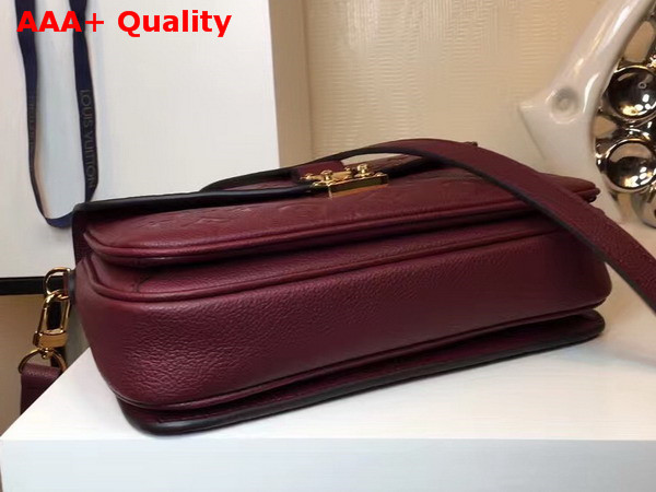 Louis Vuitton Pochette Metis Bordeaux Monogram Empreinte Leather Replica