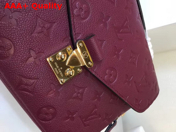 Louis Vuitton Pochette Metis Bordeaux Monogram Empreinte Leather Replica