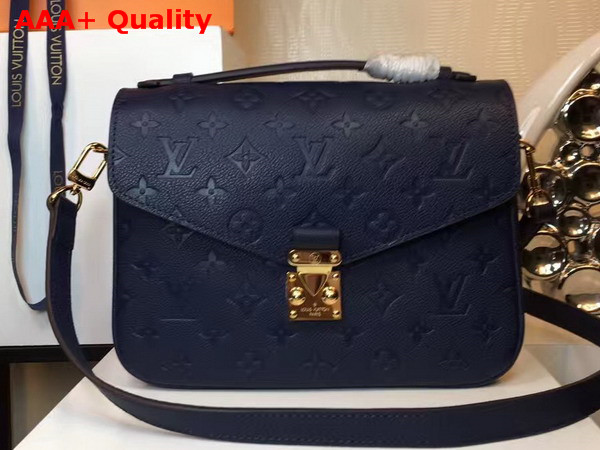 Louis Vuitton Pochette Metis Dark Blue Monogram Empreinte Leather Replica