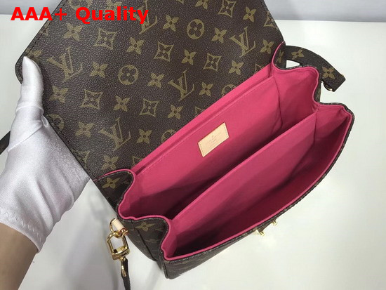 Louis Vuitton Pochette Metis Decorated with Fused Metallic Foil Locks Keys and Blossoms M44366 Monogram Canvas Replica