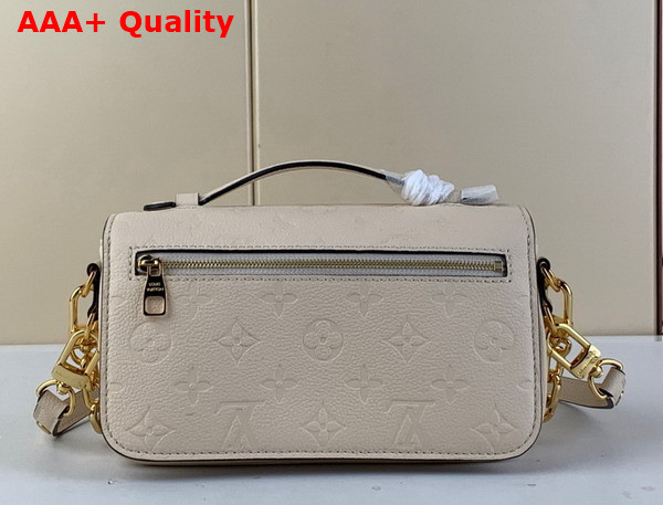 Louis Vuitton Pochette Metis East West Bag Creme Monogram Empreinte Leather M22942 Replica