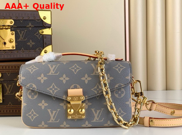 Louis Vuitton Pochette Metis East West Handbag in Trianon Gray Coated Canvas M12429 Replica