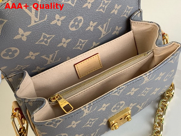 Louis Vuitton Pochette Metis East West Handbag in Trianon Gray Coated Canvas M12429 Replica