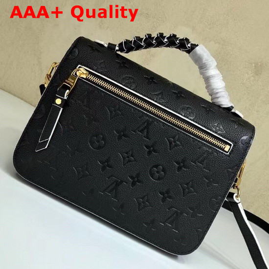 Louis Vuitton Pochette Metis Features Finely Crafted Braided Embellishments Black Embossed Supple Cowhide M43942 Replica