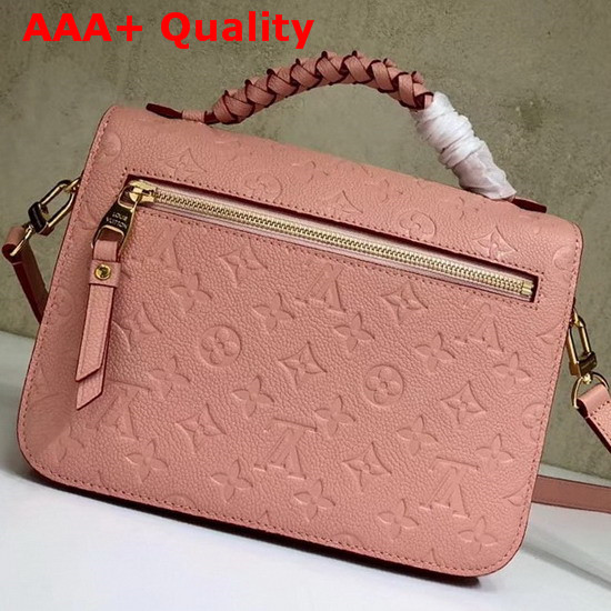 Louis Vuitton Pochette Metis Features Finely Crafted Braided Embellishments Rose Poudre Embossed Supple Cowhide Replica