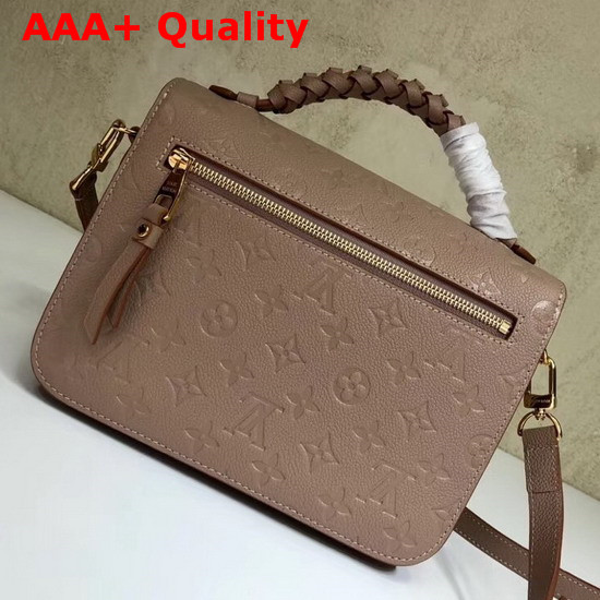 Louis Vuitton Pochette Metis Features Finely Crafted Braided Embellishments Vison Beige Embossed Supple Cowhide M43941 Replica