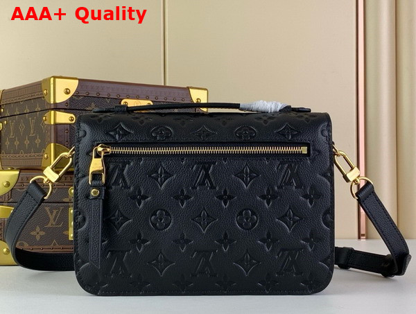 Louis Vuitton Pochette Metis Handbag in Black Monogram Empreinte Leather M41487 Replica