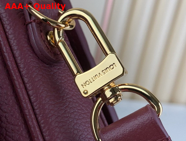 Louis Vuitton Pochette Metis Handbag in Burgundy Monogram Empreinte Leather Replica