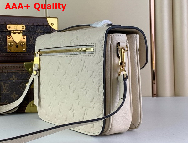 Louis Vuitton Pochette Metis Handbag in Cream Monogram Empreinte Leather Replica