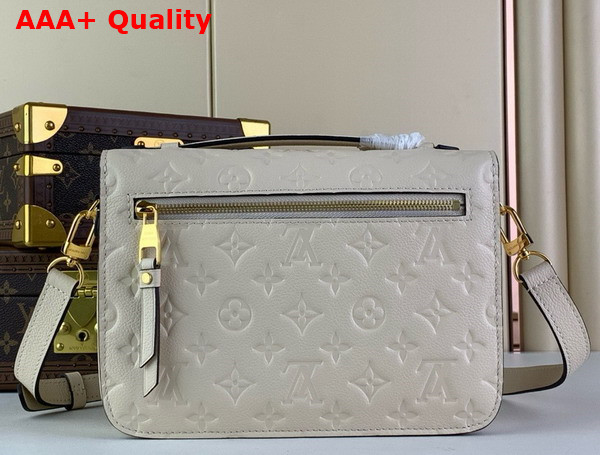 Louis Vuitton Pochette Metis Handbag in Cream Monogram Empreinte Leather Replica