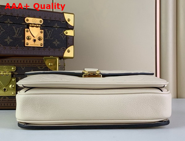 Louis Vuitton Pochette Metis Handbag in Cream Monogram Empreinte Leather Replica