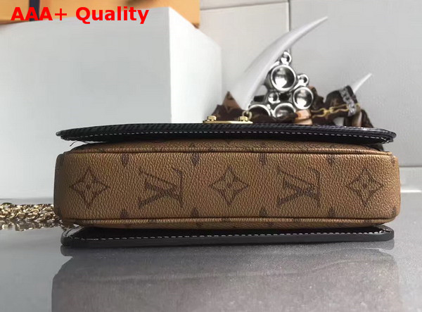 Louis Vuitton Pochette Metis Mini Black Epi Shiny Leather and Monogram or Monogram Reverse Canvas Replica