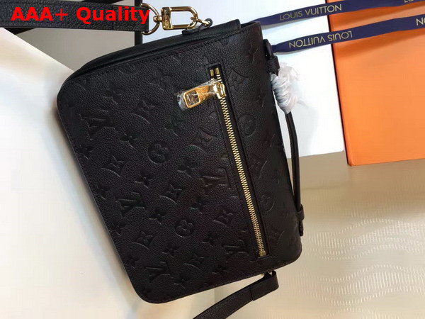 Louis Vuitton Pochette Metis Monogram Empreinte Leather Black Replica