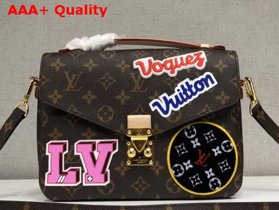 Louis Vuitton Pochette Metis Monogram with Patches Sewn M43991 Replica