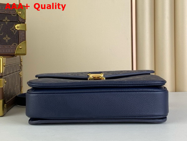 Louis Vuitton Pochette Metis Navy Blue Monogram Empreinte Leather M47142 Replica