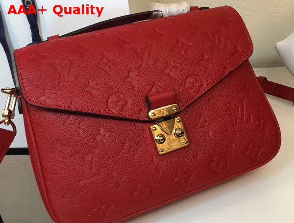 Louis Vuitton Pochette Metis Red Monogram Empreinte Leather Replica