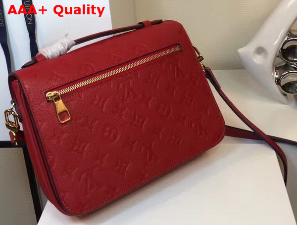 Louis Vuitton Pochette Metis Red Monogram Empreinte Leather Replica