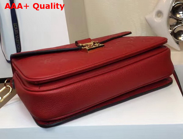 Louis Vuitton Pochette Metis Red Monogram Empreinte Leather Replica