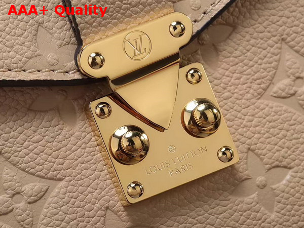 Louis Vuitton Pochette Metis in Beige Monogram Empreinte Leather Replica