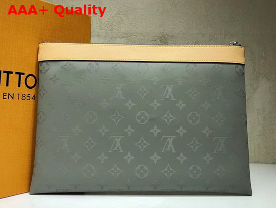 Louis Vuitton Pochette Monogram Titanium Canvas Replica