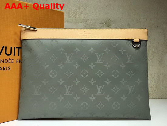 Louis Vuitton Pochette Monogram Titanium Canvas Replica