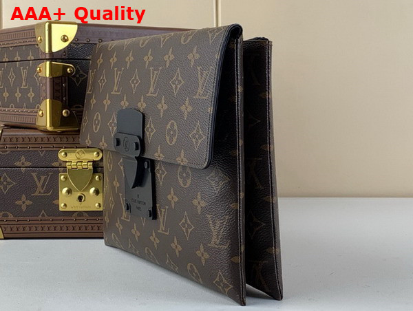 Louis Vuitton Pochette S Lock in Monogram Canvas Replica