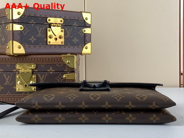 Louis Vuitton Pochette S Lock in Monogram Canvas Replica