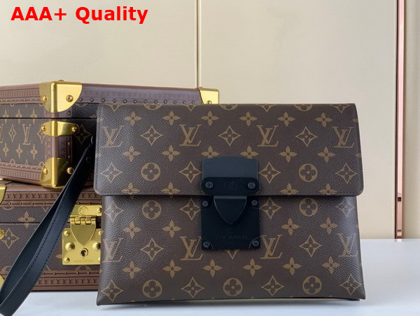 Louis Vuitton Pochette S Lock in Monogram Canvas Replica