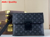 Louis Vuitton Pochette S Lock in Monogram Eclipse Canvas M82598 Replica