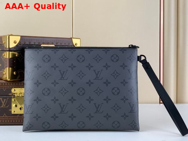 Louis Vuitton Pochette S Lock in Monogram Eclipse Canvas M82598 Replica