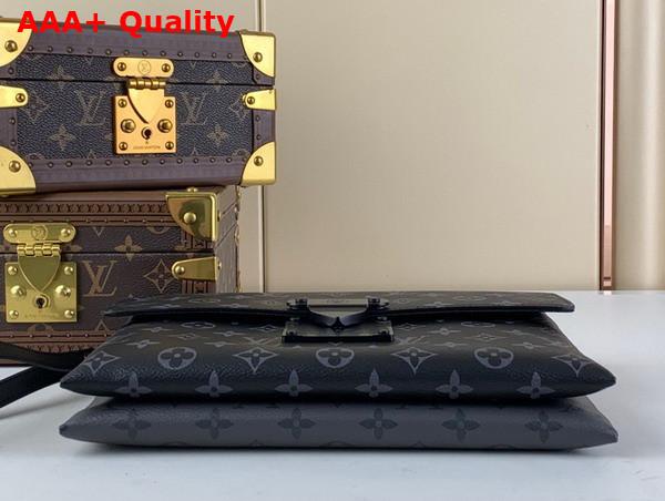 Louis Vuitton Pochette S Lock in Monogram Eclipse Canvas M82598 Replica