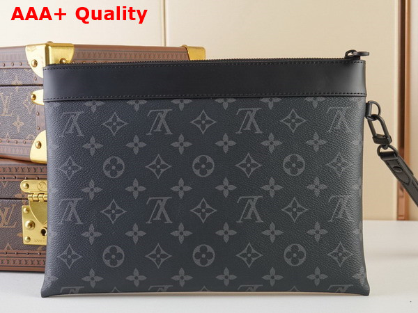 Louis Vuitton Pochette To Go Monogram Eclipse Coated Canvas M81569 Replica