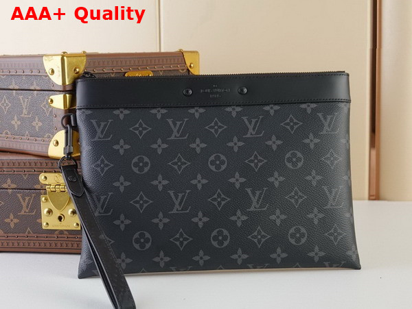 Louis Vuitton Pochette To Go Monogram Eclipse Coated Canvas M81569 Replica