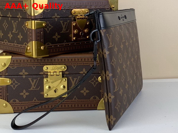 Louis Vuitton Pochette To Go Monogram Macassar Coated Canvas and Cowhide Leather M82079 Replica