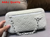 Louis Vuitton Pochette Volga Pouch Powder White Taurillon Monogram Cowhide Leather M53551 Replica