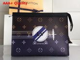 Louis Vuitton Pochette Voyage MM Monogram Eclipse Canvas Dual Color Replica