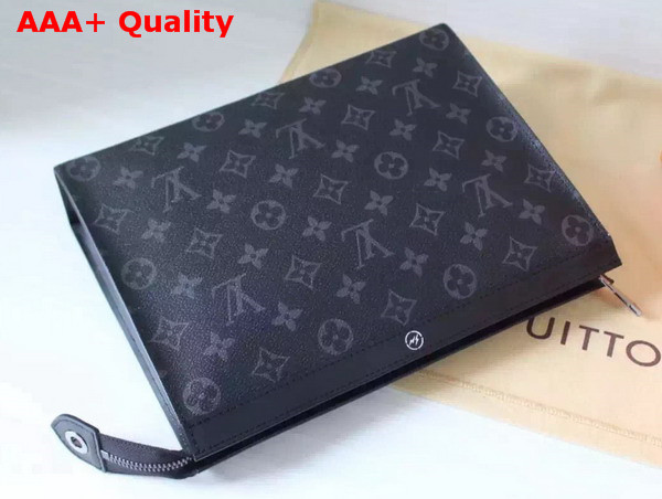 Louis Vuitton Pochette Voyage MM Monogram Eclipse M61692 Replica