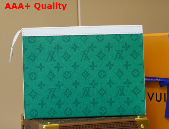 Louis Vuitton Pochette Voyage MM New Louis Vuitton Signature Green Vintage Monogram Canvas M80803 Replica