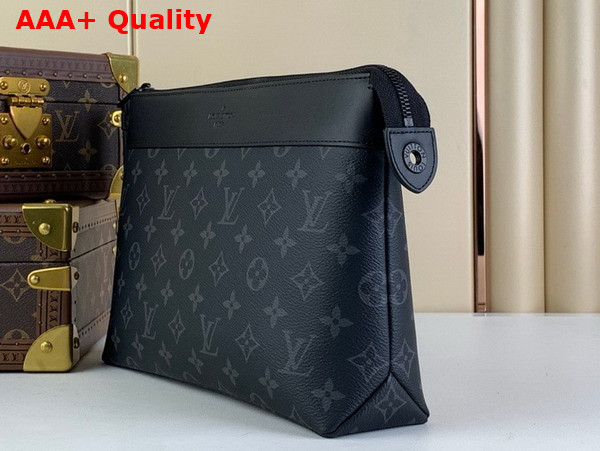 Louis Vuitton Pochette Voyage Monogram Eclipse Coated Canvas M82543 Replica