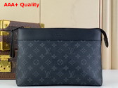 Louis Vuitton Pochette Voyage Monogram Eclipse Coated Canvas M82543 Replica