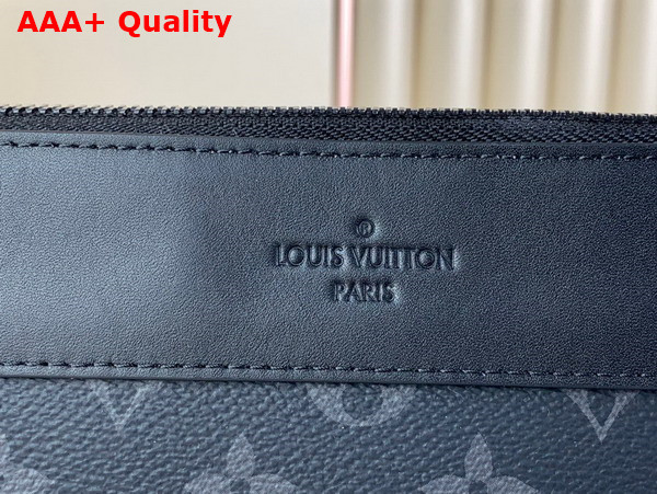 Louis Vuitton Pochette Voyage Monogram Eclipse Coated Canvas M82543 Replica