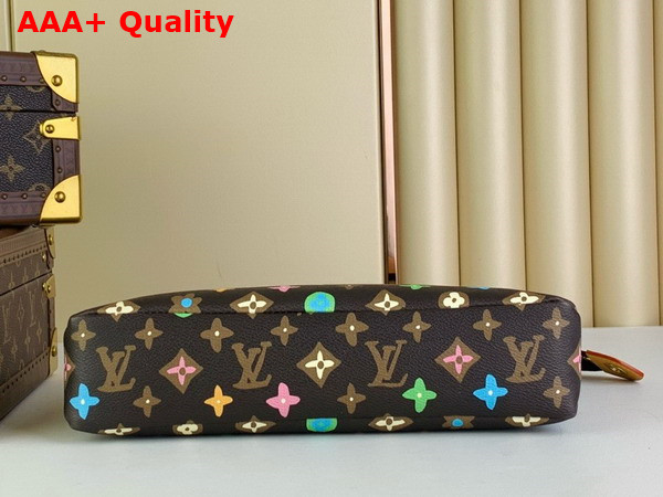 Louis Vuitton Pochette Voyage Souple Chocolate Monogram Craggy Coated Canvas M83568 Replica