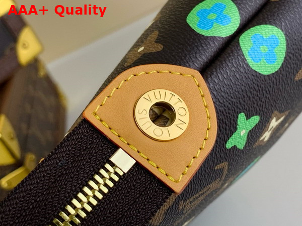 Louis Vuitton Pochette Voyage Souple Chocolate Monogram Craggy Coated Canvas M83568 Replica