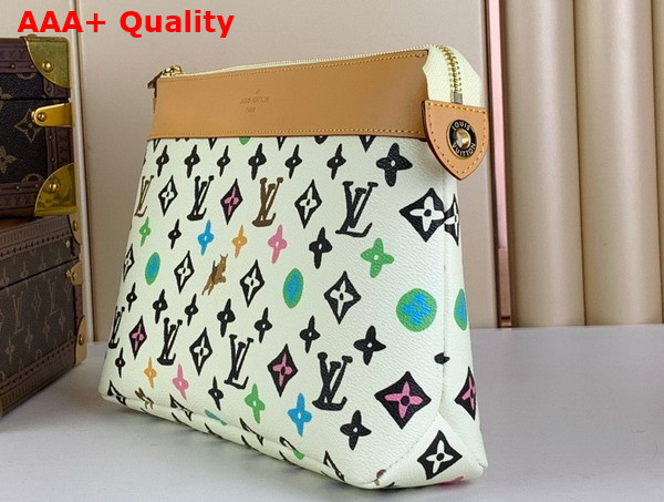 Louis Vuitton Pochette Voyage Souple Vanilla Monogram Craggy Coated Canvas Replica