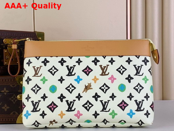 Louis Vuitton Pochette Voyage Souple Vanilla Monogram Craggy Coated Canvas Replica