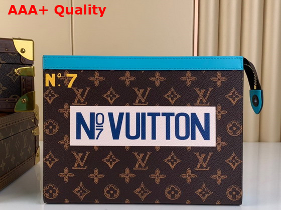 Louis Vuitton Pochette Voyage in Monogram Canvas with The No7 Printing M81204 Replica