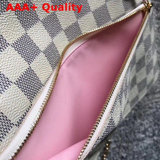 Louis Vuitton Pochette Weekend Printed Damier Azur Coated Canvas N60108 Replica