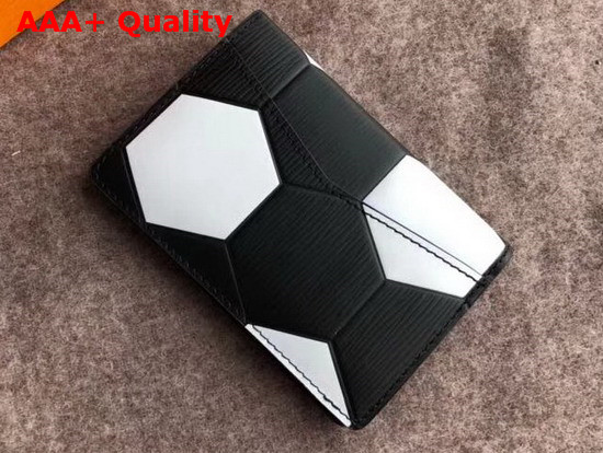 Louis Vuitton Pocket Organiser Black Epi Leather Men LV 2018 FIFA World Cup Edition Replica